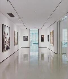 main hall of art exhibition
